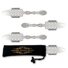 4x Absinth L&ouml;ffel Bistro - L&ouml;ffel S&auml;ckchen GRATIS - Cuill&egrave;re &agrave; Absinthe