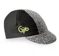 GIRO Classic Cotton Cap Elastic Rear Panel Bike Cap, Black white Dots