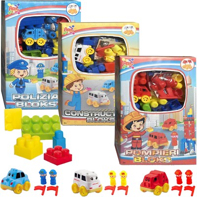 Blocchi da Costruzione con Macchinina Costruzioni Grandi