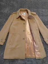 Vintage Lakeland Womens Coat Size 44 Wool 100% Brown Pea Coat Wool