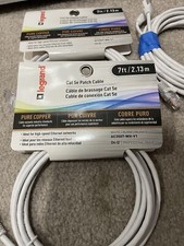 Legrand CAT 5e Patch Cables, 7ft, Set Of 3