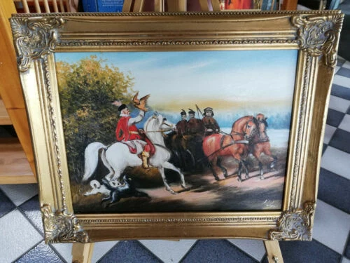 Jagen Malerei auf Leinwand