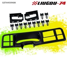 Black Double Din Truck Dash Kit for 1999-02 Chevy Silverado GM Sierra Full Size 