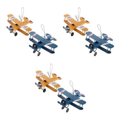  Set of 3 Miniaturen Flugzeug Modellflugzeug Vintage Raumdekoration