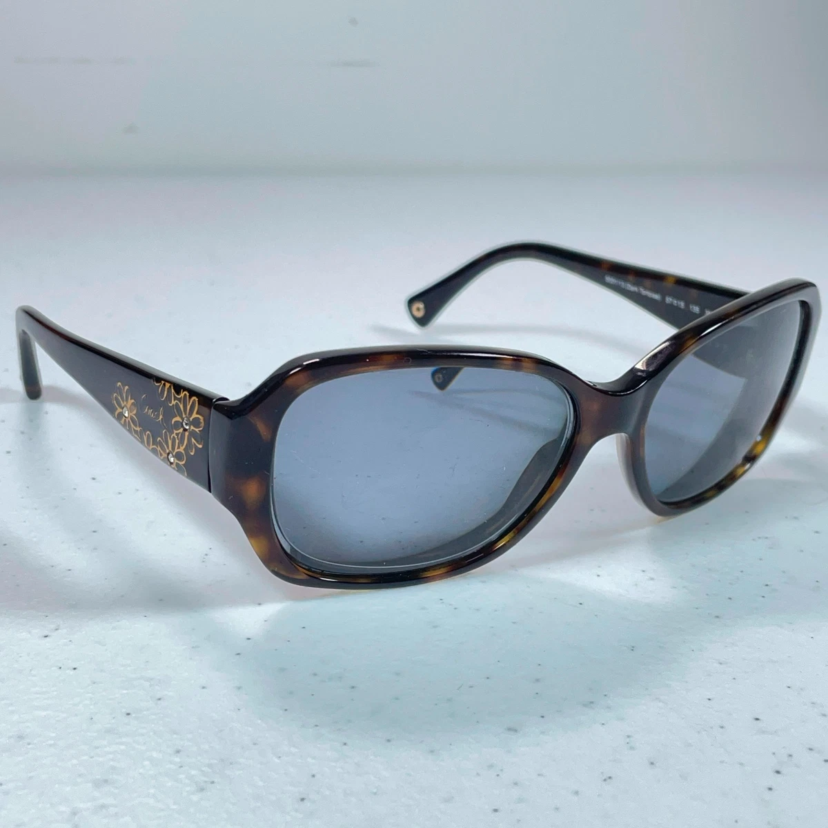COACH “GEORGETTE” Sunglass Frame S497 55-17-135 Dark Brown Wrap G405?⬇️+Case. Coach Wrap Sunglasses for Women | eBay main image 4