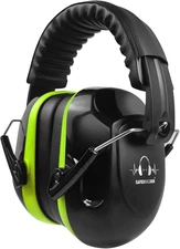 Noise Reduction Ear Muffs SNR 33dB – Adjustable Safety Earmuffs ANSI Certified