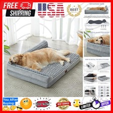 Orthopedic Dog Beds for Large Dogs-Waterproof Sofa Dog Bed with Removable Was...