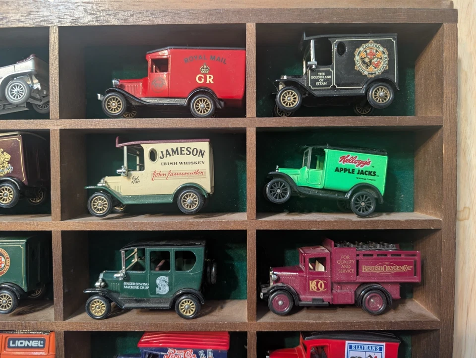 Lledo Days Gone 15 Model Hanging Display Cabinet with 15 Misc. Vehicles - Image 4 of 4