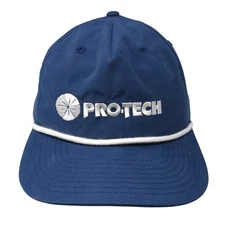Pro-Tech Snapback Hat Blue One Size Adjustable Rope Richardson Outdoors