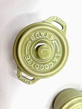 Staub Mini Cocotte Lt Green  .25 Qt -New in Box 💚