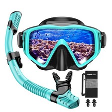 Zestaw do nurkowania dla dorosłych, zestaw do nurkowania z okularami do nurkowania i suchą snorkelingiem...
