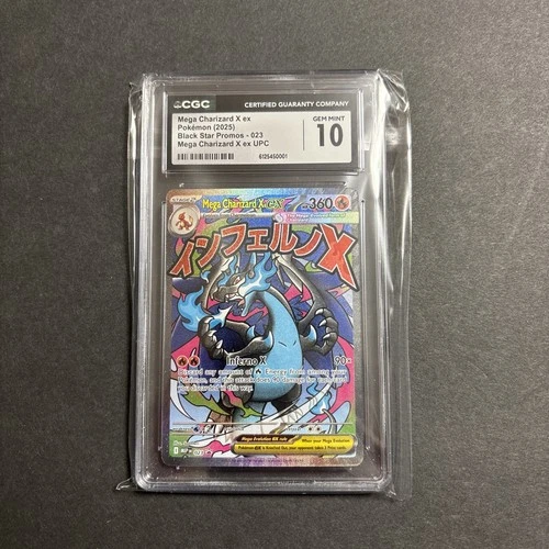 MEGA CHARIZARD X ex #23 CGC 10 - GEM MINT Graded New - Black Star Promo Pokemon