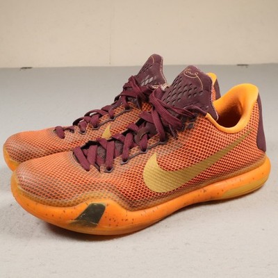 Nike Kobe Bryant 10 Silk Road Men's Size 10 Orange Gold Red 2014