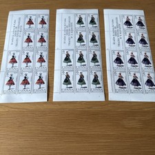 Spain Stamp History RARE - 53 Sheets Traditional Costume 6 PTAS MNH