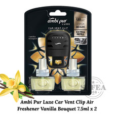Ambi Pur Luxe Car Vent Clip Air Freshener Van...