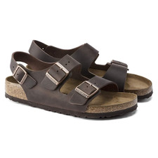 Birkenstock Men's Milano Oiled Leather Habana Sandals EU 43 US 10 REGULAR