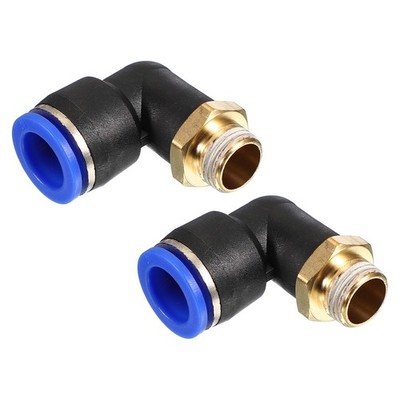 12mm Schlauch x 1/4'' PT Gewinde 90° Push-Fitting für 2er Pack