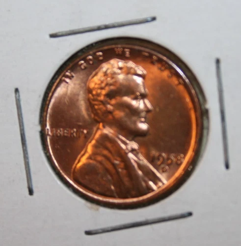1958-D Lincoln Wheat Cent — Uncirculated MS Red