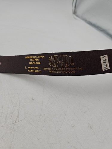 Zep - Pro Youth Kids Large Brown Leather Belt 0245 35 Inchs - Picture 5 of 7