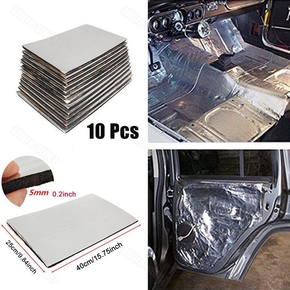 Heat Shield Sound Deadener Pad Car Firewall Thermal Noise Proof ...