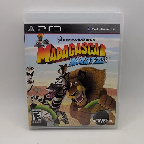 Madagascar Kartz (Sony PlayStation 3, 2009) - Complete CIB, TESTED AND WORKING