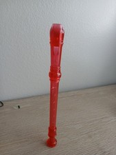 Yamaha Used Pink/Red Soprano Recorder w/ Sleeve Musical Instrument Works Nice