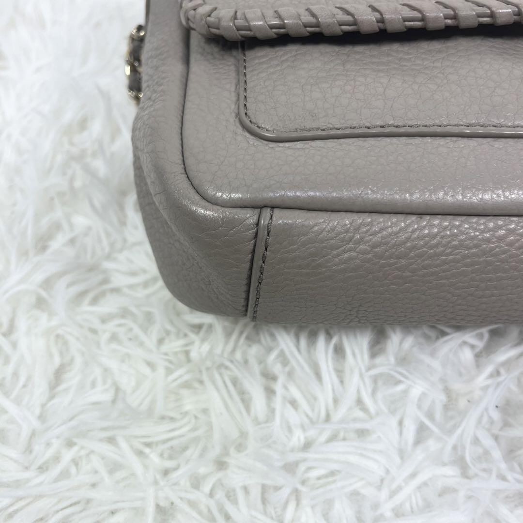 Tory Burch Marion Flap Chain Shoulder Bag Leather Gray Women's From Japan thumbnail 22