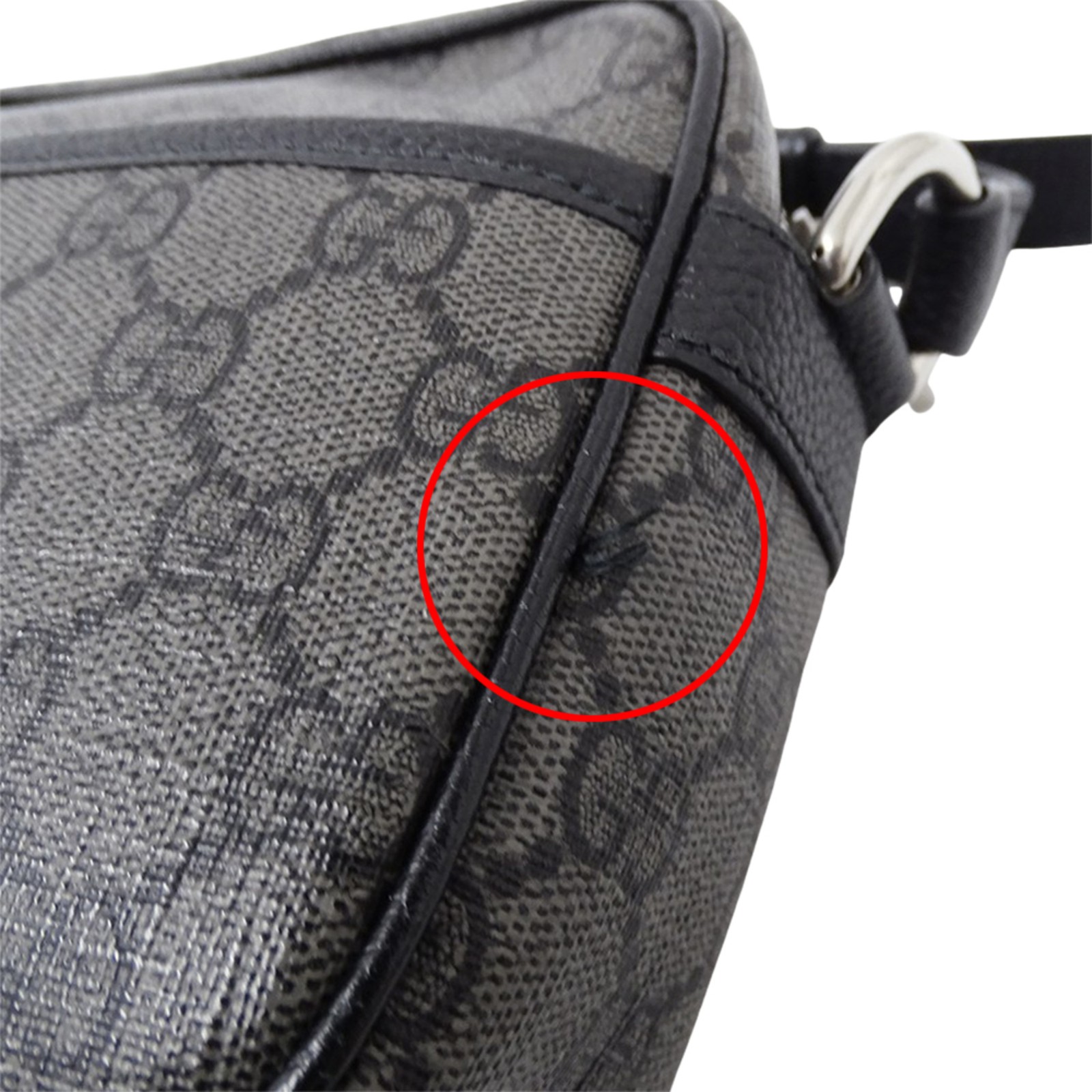 Gucci GG Supreme Shoulder Bag (Gray/Black) 768391, Women's Mini Ba... GZl1fd8z thumbnail 10