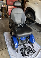 JAZZY ELITE POWER CHAIR Black Blue Wheelchair, Charger EXCELLENT CONDITION