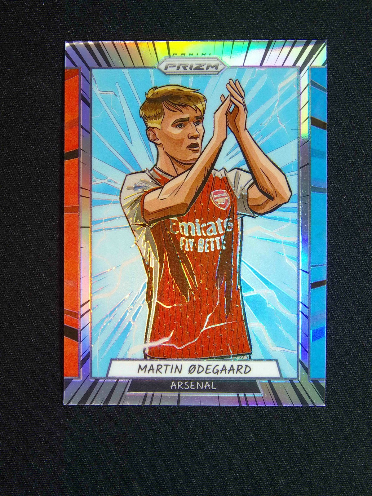 2023-24 Panini Prizm Premier League Martin Odegaard #4 Manga Case Hit SSP