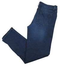 The Perfect Jean Mens Jeans 36 X 34 Slim Fit Stretch Cotton Dark Wash Blue NYC