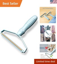 Travel-Friendly Lint Remover - Manual Pet Hair Shaver for Fabrics  Carpets