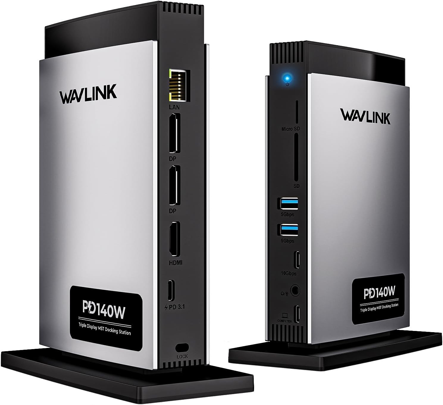 Station d'accueil WAVLINK triple affichage pour ordinateur portable USB-C