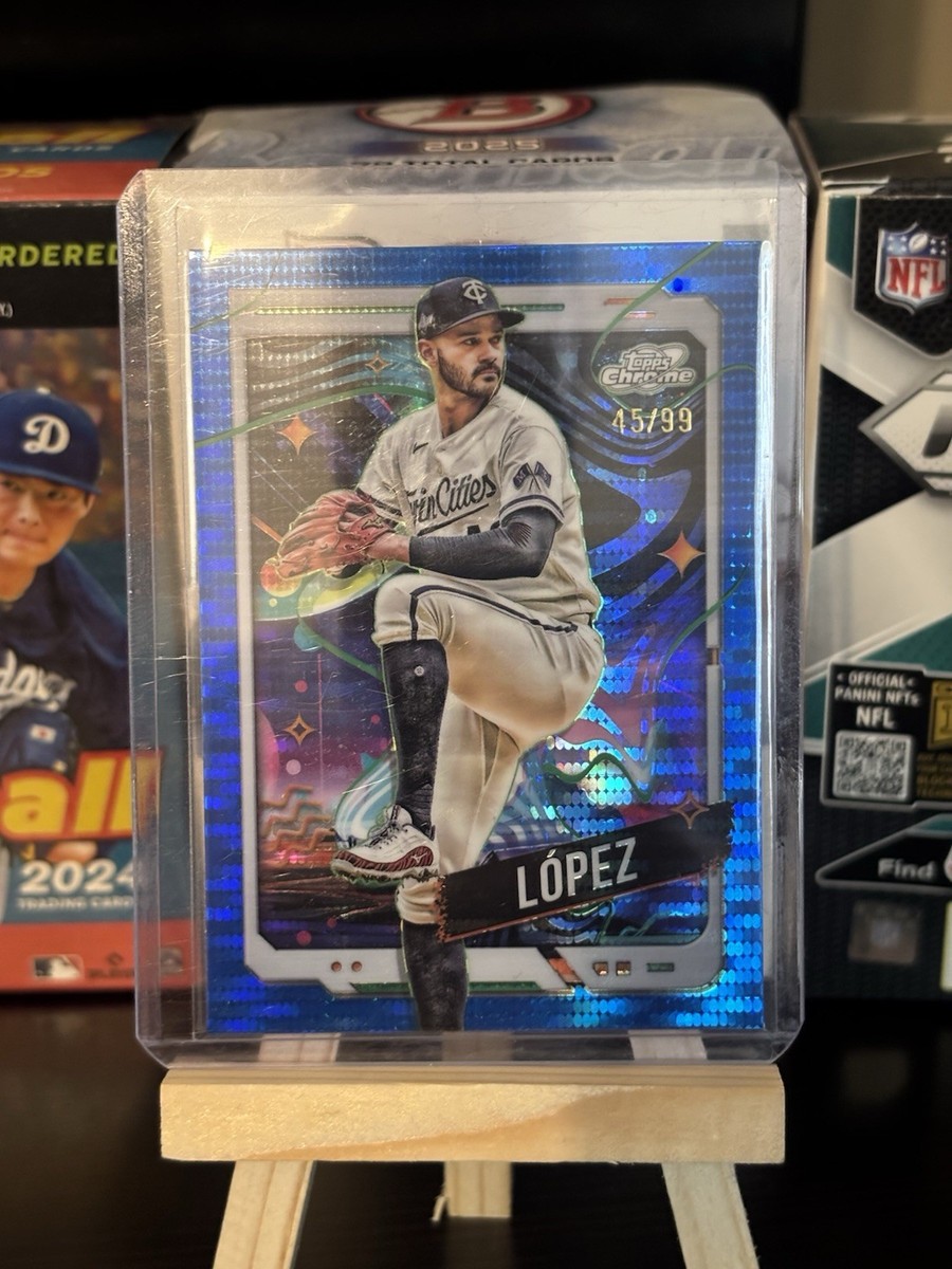 2024 Topps Cosmic Chrome Pablo Lopez Blue Moon Refractor /99 Twins