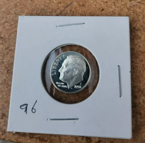 1996 s 90% silver proof Roosevelt dime