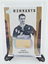2024-25 UD Engrained Icons Andy Bathgate Remnants Game Used Stick /15 #R-AB