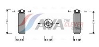 AVA Quality Cooling PRD028 Trockner, Klimaanlage FüR Porsche