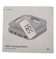 USB-C Hub Hagibis Docking Station with SSD Enclosure Stand For Mac Mini