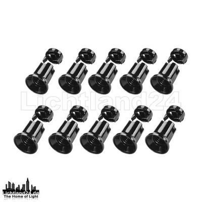 E27 - 10x ''Easy Click'' Illu Fassung f. Lichterkette Flachkabel (ohne Dichtung)