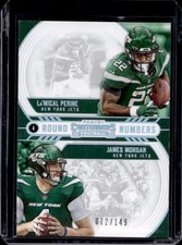 2020 Contenders La Mical Perine James Morgan Round Numbers Silver RC #/149
