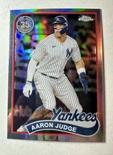 AARON JUDGE 2024 Topps Chrome #89BC-2 Silver 35th Refractor Card YANKEES MVP