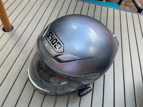 SHOEI RF 1000 Full Face Motorcycle Helmet Metallic Grey XL - Possible TPX - Foto 3 di 9