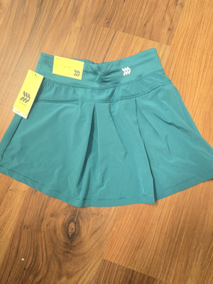 All In Motion Skort Girls Size 6/7 Green Zipper Pocket