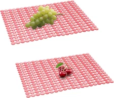 2Pack Kitchen Sink Mat for Stainless Steel/Ceramic Sinks, PVC Eco-Friendly Prote