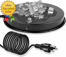 Chicken Water Heater for Winter 110Watt Thermostat Heated Poultry Waterer Base..