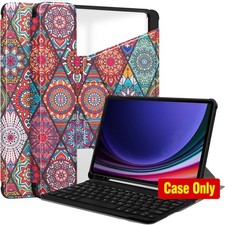 Case for Samsung Galaxy Tab S10 12.4-Inch, Ultra-Thin PU Leather, Rotating Stan