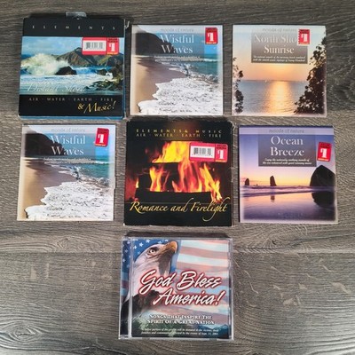 Relaxation CD Lot Ocean Sounds Nature Waves Firelight Ambient Sleep Music Bundle