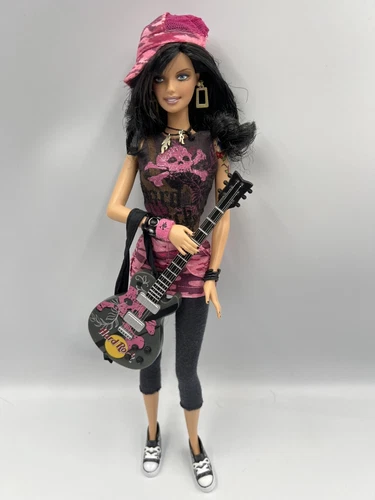 Barbie Collector, Hard Rock Cafe Barbie Doll #3, Mattel (2005) #J0963 pre-owned