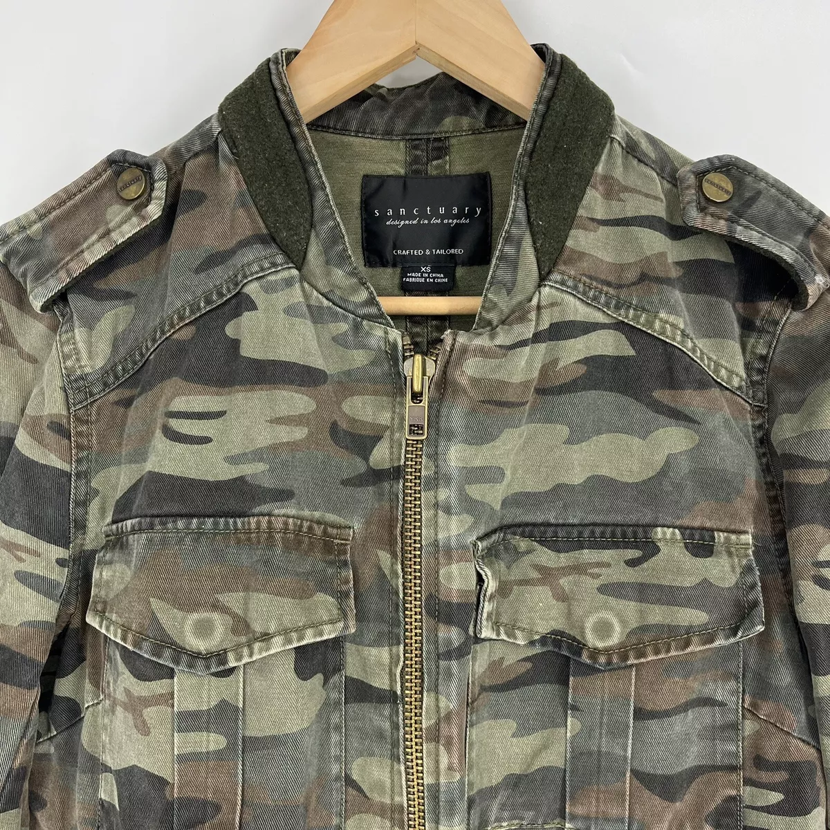 Sanctuary camouflage shop jacket