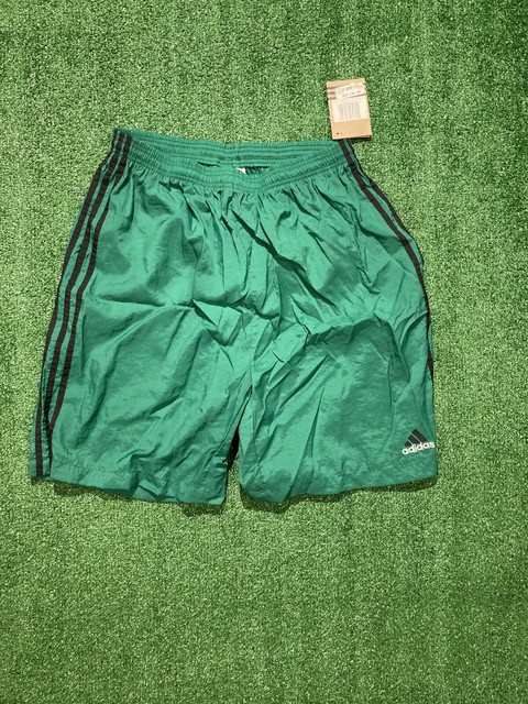green adidas soccer shorts